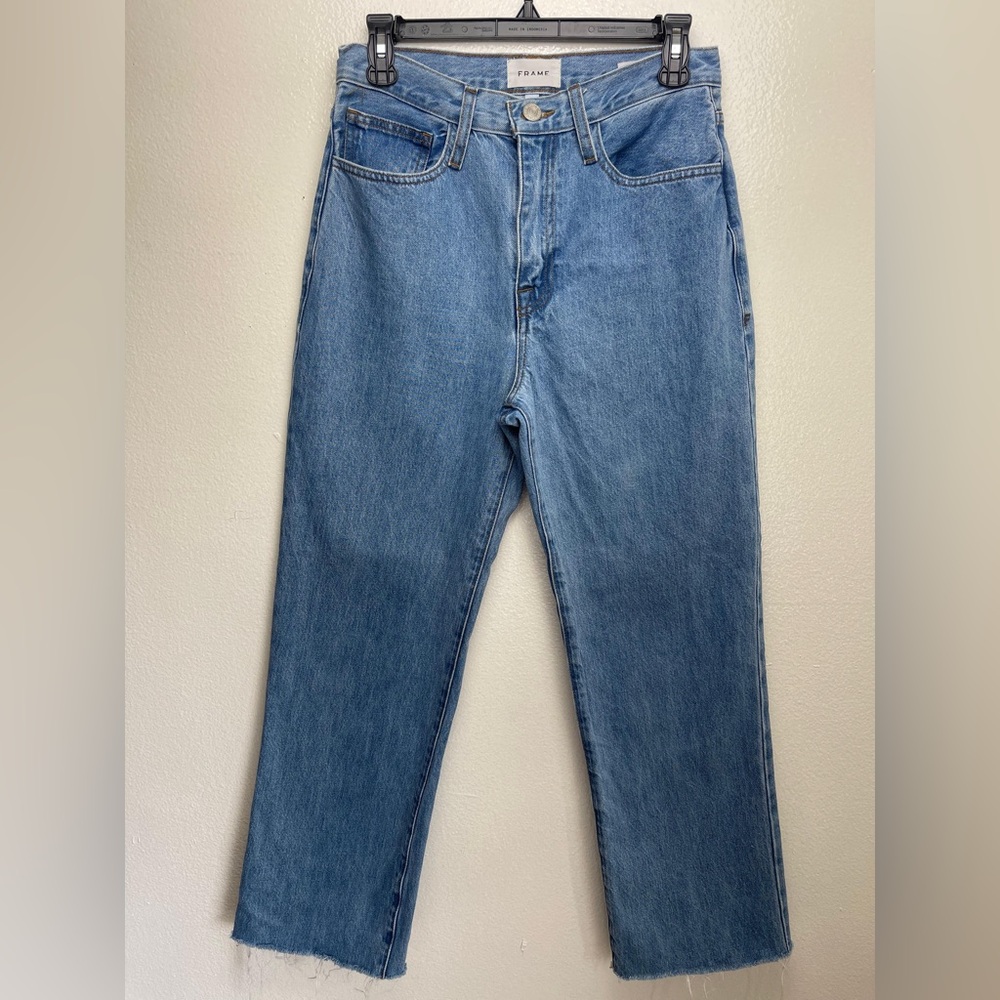 Frame Denim Women's Straight Leg Jeans - Medium Blue